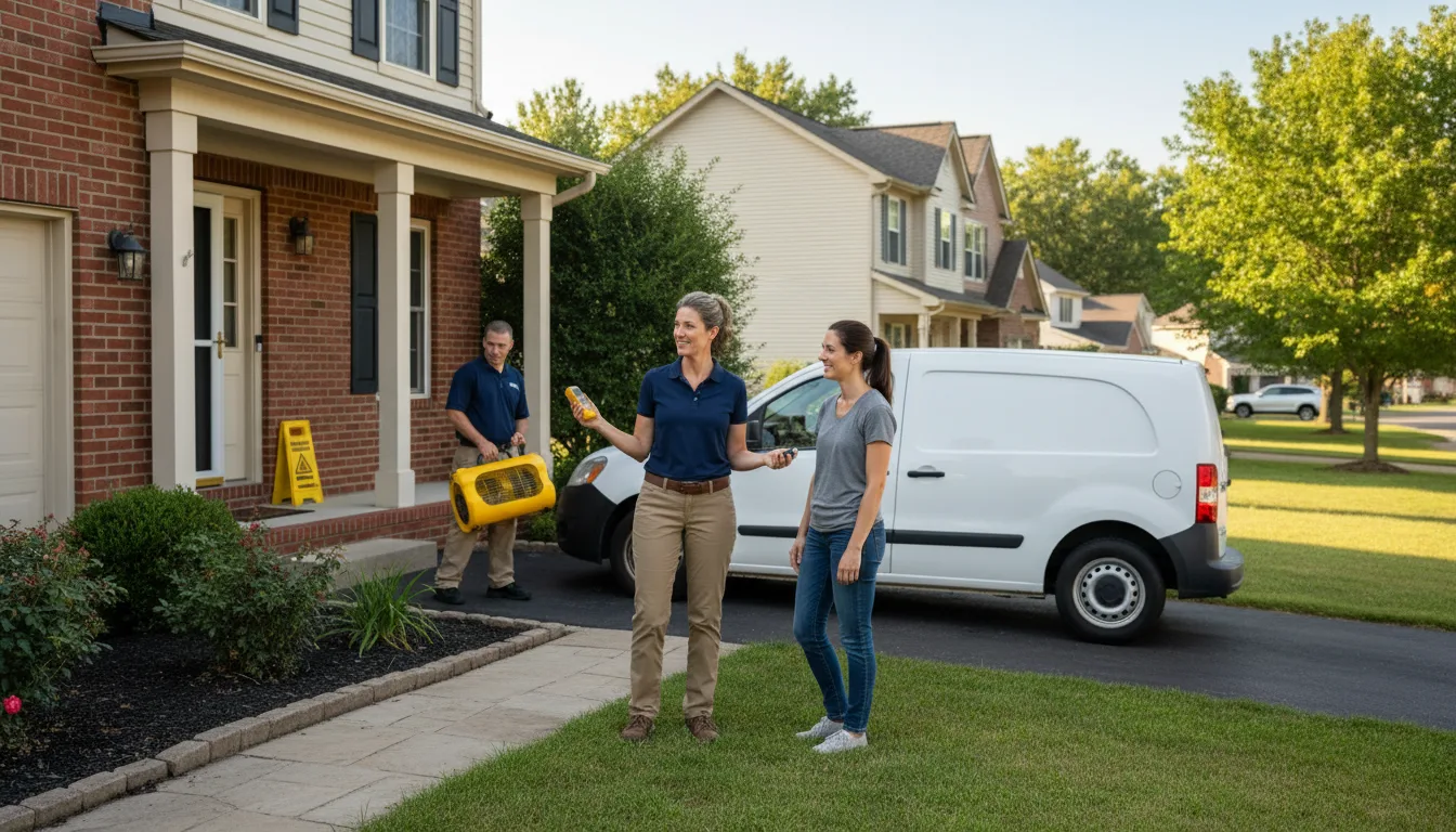 Residential water damage restoration in Plattsmouth, NE